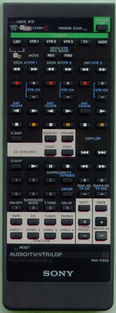 SONY 1-693-020-11 RMP322 Genuine  OEM original Remote