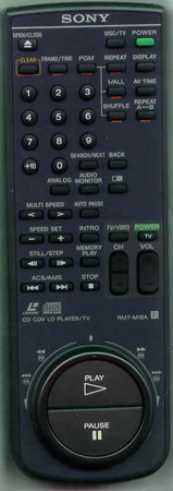 SONY 1-693-095-21 RMTM12A Genuine  OEM original Remote