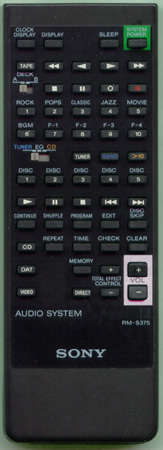 SONY 1-693-168-11 RMS375 Genuine  OEM original Remote