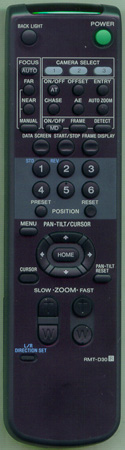 SONY 8-917-560-90 RMTD30 Genuine OEM original Remote