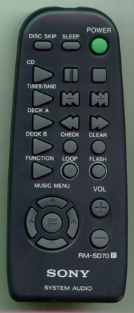 SONY 8-917-581-90 RMSD70 Genuine  OEM original Remote