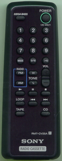SONY 8-917-624-90 RMTCV25A Refurbished Genuine OEM Original Remote