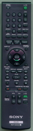 SONY 9-885-111-40 RMTD244A Genuine  OEM original Remote