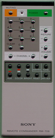 SONY A-1470-610-A RM708 Genuine  OEM original Remote