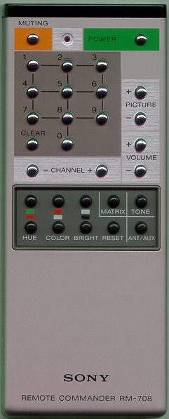 SONY A-1470-610-A RM708 Refurbished Genuine OEM Original Remote