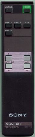 SONY A-1470-783-A RM739 Genuine  OEM original Remote