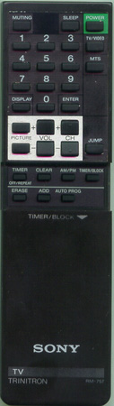 SONY A-1470-824-A RM757 Genuine  OEM original Remote