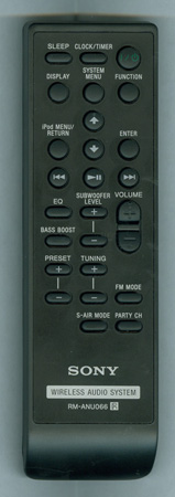 SONY A-1717-785-A RMANU066 Genuine OEM original Remote