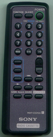 SONY A-3013-894-A RMTCG70A Genuine  OEM original Remote