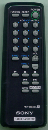 SONY A-3170-228-A RMTCG35A Genuine  OEM original Remote