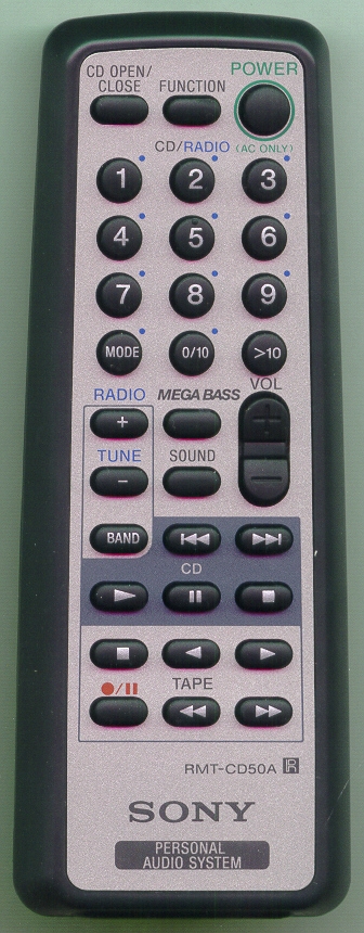 SONY A-3250-873-A RMTCD50A Refurbished Genuine OEM Original Remote