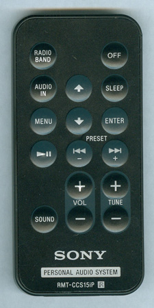 SONY ICFCS15IPBLK RMTCCS15IP Genuine  OEM original Remote