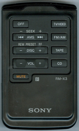 SONY RM-X3 RMX3 Genuine  OEM original Remote