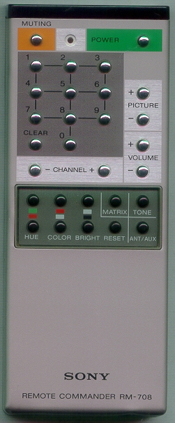 SONY RM708 RM708 Refurbished Genuine OEM Original Remote