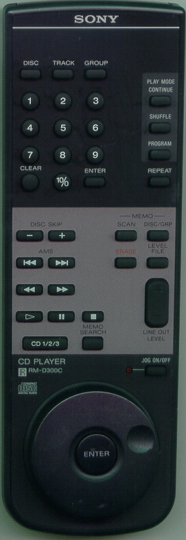 SONY RMD300C RMD300C Refurbished Genuine OEM Original Remote