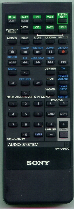 SONY RMU5600 RMU5600 Refurbished Genuine OEM Original Remote