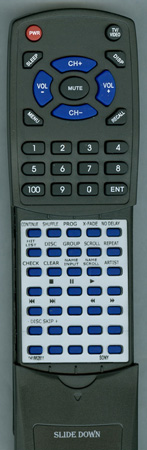 SONY 1-418-828-11 RMDX400 replacement Redi Remote