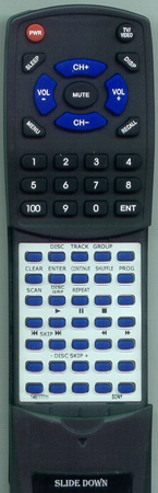 SONY 1-467-777-11 RMDX151 replacement Redi Remote