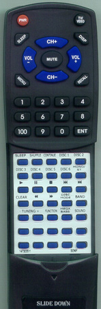 SONY 1-473-035-11 RMTC777 replacement Redi Remote