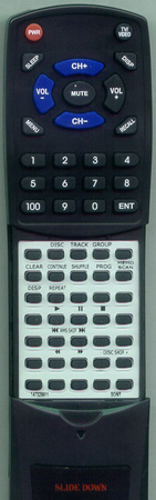 SONY 1-473-299-11 RMDX153 replacement Redi Remote