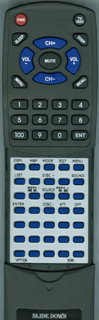 SONY 1-477-110-31 RMX119 replacement Redi Remote