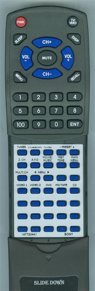 SONY 1-477-204-41 RMU306A replacement Redi Remote