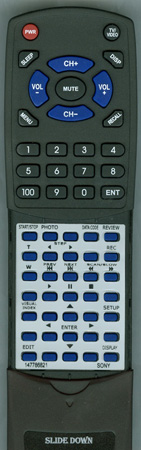 SONY 1-477-868-21 RMT820 replacement Redi Remote
