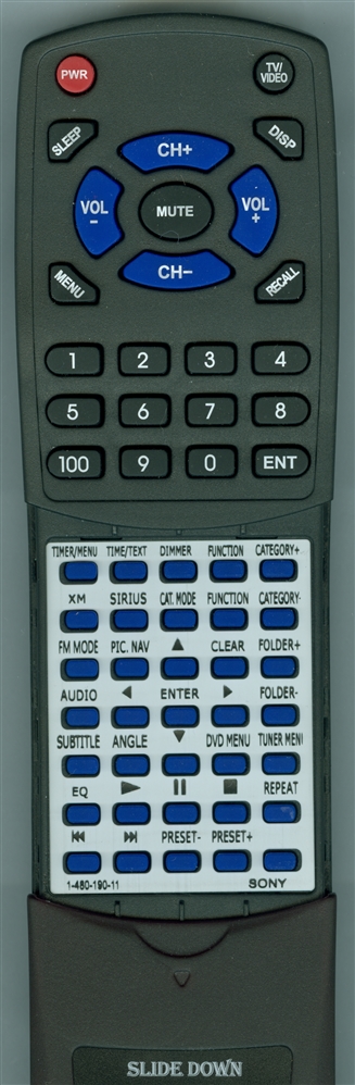 SONY 1-480-190-11 RMSCD30 replacement Redi Remote