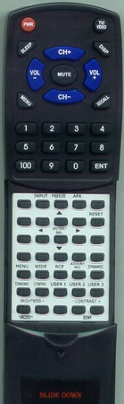 SONY 1-480-253-11 RMPJAW15 replacement Redi Remote