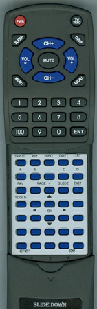 SONY 1-487-140-11 RMVL610A replacement Redi Remote