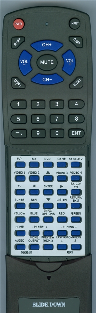 SONY 1-490-454-11 RMAAU155 replacement Redi Remote