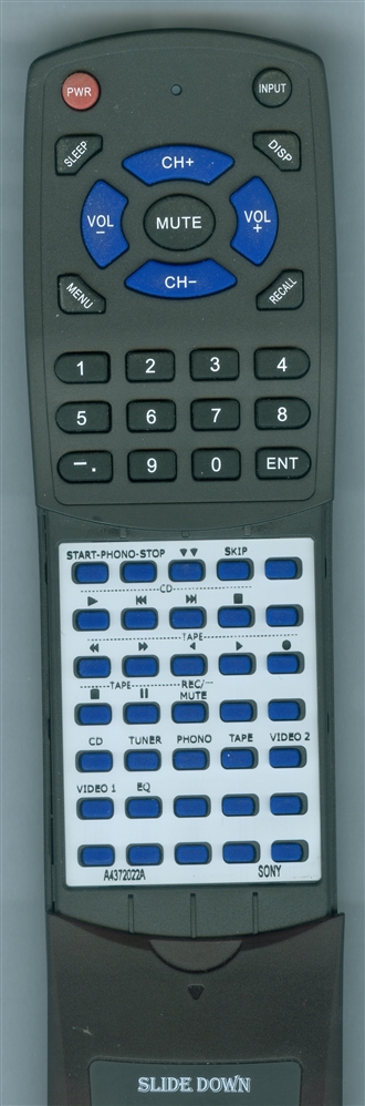 SONY A-4372-022-A RMV77 replacement Redi Remote