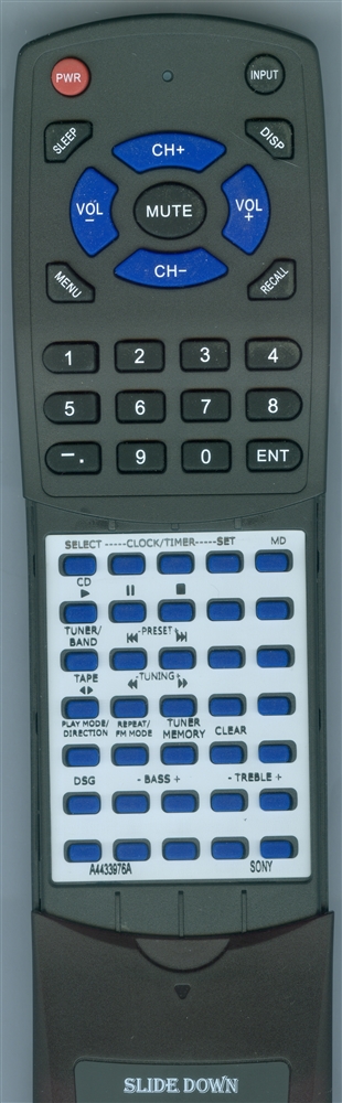 SONY A-4433-976-A RM-SGP5 replacement Redi Remote