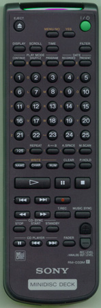 SONY 1-418-369-11 RM-D33M Genuine  OEM original Remote