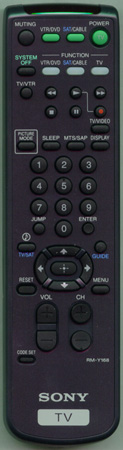 SONY 1-418-386-11 RM-Y168 Genuine  OEM original Remote