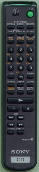 SONY 1-418-419-12 RM-DX300 Genuine OEM original Remote