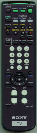 SONY 1-418-496-11 RM-Y171 Genuine  OEM original Remote