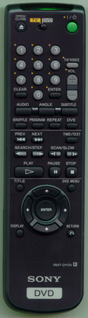 SONY 1-418-991-61 RMT-D117A Genuine OEM original Remote