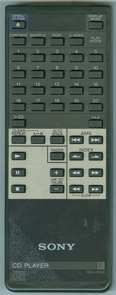 SONY 1-465-277-11 RMD-590 Genuine  OEM original Remote