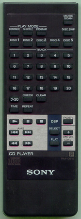SONY 1-465-729-11 RM-D615 Genuine OEM original Remote