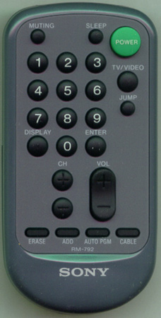 SONY 1-465-958-11 RM-792 Genuine OEM original Remote