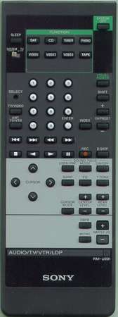 SONY 1-467-034-11 RM-U231 Genuine OEM original Remote