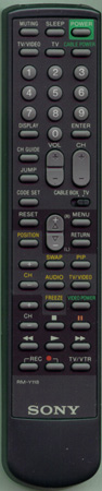 SONY 1-467-059-21 RM-Y118 Genuine  OEM original Remote