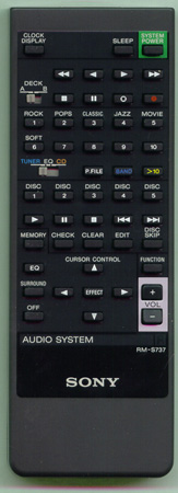 SONY 1-467-258-11 RM-S737 Genuine  OEM original Remote