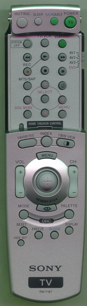 SONY 1-468-680-11 RM-Y187 Genuine OEM original Remote