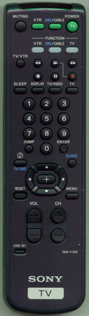 SONY 1-473-748-21 RM-Y135 Genuine  OEM original Remote