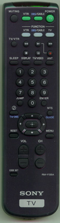 SONY 1-473-748-31 RM-Y135A Genuine  OEM original Remote