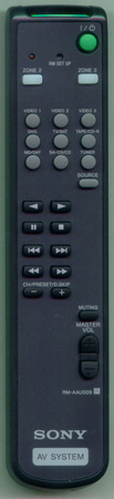 SONY 1-474-031-11 RM-AAU009 Genuine OEM original Remote