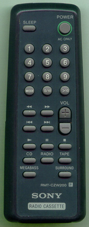 SONY 1-475-272-21 RMT-CZW200 Genuine  OEM original Remote