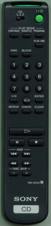 SONY 1-475-588-11 RM-DX53 Genuine  OEM original Remote